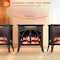 Edendirect 23.46'' Freestanding Electric Fireplace Heater, Adjustable Brightness and Heating Mode, Black S230B-BLACK - alternate 2